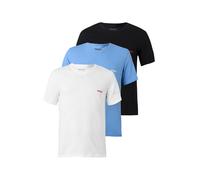 HUGO Camiseta térmica crema / azul claro / rojo vivo S EUR