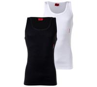 HUGO Camiseta térmica negro / blanco S EUR