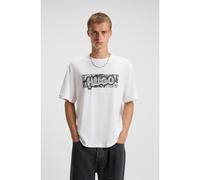 HUGO Camiseta unisex de punto de algodón con estampado gráfico - StyleNedirix, 50549162 Blanco XL