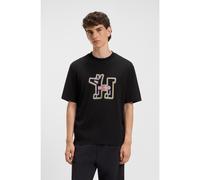 HUGO Camiseta unisex de punto de algodón con estampado gráfico - StyleNedirix, 50549162 Negro L