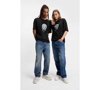 HUGO Camiseta unisex de punto de algodón con estampado gráfico - StyleNedirix, 50549162 Negro XS