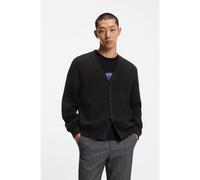 HUGO Cárdigan de algodón con estructura de punto - StyleSan Jared-C, 50551509 Negro XL