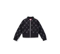 HUGO Cárdigan de forro polar para niños con logos apilados - StyleG00219/09B04A, G00219 Negro 126