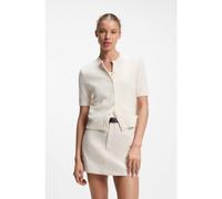 HUGO Cárdigan regular fit con lana virgen - StyleScutina_B, 50564314 Natural S