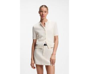 HUGO Cárdigan regular fit con lana virgen - StyleScutina_B, 50564314 Natural XS