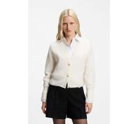 HUGO Cárdigan relaxed fit de lana con textura - StyleSirala, 50569399 Natural M