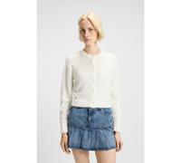 HUGO Cárdigan relaxed fit en hilo de pelo sintético - StyleSfurry_B, 50548154 Blanco XS