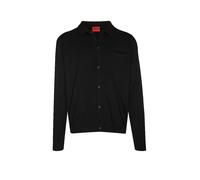 HUGO Chaqueta de punto regular fit con detalles de canalé - StyleSan Jordan-CV, 50553663 Negro XXL