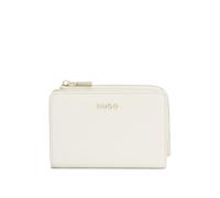 HUGO Cartera de piel sintética granulada con letras de logo - StyleOrin_Wallet Multi, 50563031 Blanco pcs.