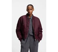 HUGO Cazadora bomber acolchada en tejido repelente al agua con fruncido - StyleFerida-2, 50550687 Burdeos M