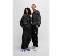 HUGO Cazadora bomber corta en denim rígido negro - StyleGasut_B, 50523780 Gris oscuro L