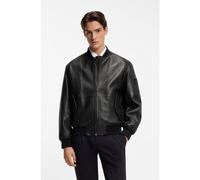 HUGO Cazadora bomber regular fit de piel con motivo - StyleLude, 50553111 Negro M