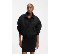 HUGO Cazadora bomber repelente al agua con bolsillo de cremallera en la manga - StyleFami-1_B, 50556850 Negro L