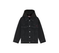 HUGO Cazadora de denim negro para niños con capucha de forro polar - StyleG00490/Z0204A, G00490 Fantasía 114