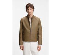 HUGO Cazadora de piel slim fit - StyleLikos, 50564039 Beige M