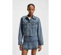 HUGO Cazadora denim relaxed fit con motivos bordados - StyleAnouk_Cropped_B, 50546316 Azul XL