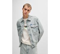 HUGO Cazadora regular fit en denim gris claro lavado a la piedra - StyleDex, 50534538 Gris claro XS