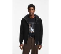 HUGO Cazadora relaxed fit con capucha y detalles de la marca - StyleSyloron, 50570387 Negro XL