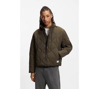 HUGO Cazadora repelente al agua con guateado ovalado - StyleBoco2541, 50546664 Marrón oscuro XS