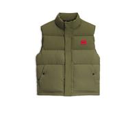 HUGO Chaleco acolchado ligero con detalle de logo en rojo - StyleBaltino2642, 50567098 Oliva XS