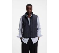 HUGO Chaleco con acolchado vertical y detalle de logo - StyleBreno2611, 50552653 Azul oscuro M