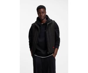 HUGO Chaleco con acolchado vertical y detalle de logo - StyleBreno2611, 50552653 Negro M