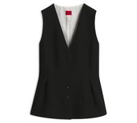 HUGO Chaleco de ajuste impecable con peplo en el dobladillo - StyleAnena, 50564262 Negro 40