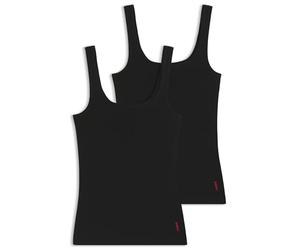 HUGO Chaleco Doble para Mujer (Paquete de 2), Negro1, XS