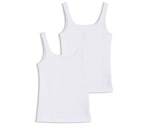 HUGO Chaleco Doble para Mujer (Paquete de 2), White100, S