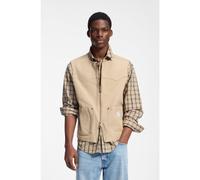 HUGO Chaleco en lona de algodón elástico con cremallera - StyleBridgeley263W1, 50563942 Beige XL