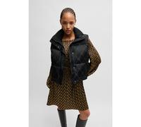 HUGO Chaleco repelente al agua con cadena de la marca en jacquard - StyleFantasia-1, 50523208 Negro XS