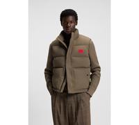 HUGO Chaleco repelente al agua con insignia de logo - StyleBaltino2541, 50549787 Gris XL
