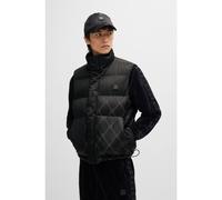 HUGO Chaleco slim fit repelente al agua con jacquard de la marca - StyleBaltino2411, 50525366 Negro S