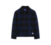 HUGO Chaqueta acolchada de franela de algodón con cuadros Príncipe de Gales - StyleBaker2641, 50567780 Azul oscuro XL