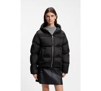 HUGO Chaqueta acolchada de plumón con acabado brillante y tirador con carácter - StyleFrancesca-2, 50566058 Negro L
