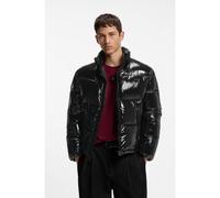 HUGO Chaqueta acolchada hidrófuga con acabado brillante y logo a tono - StyleBaltos2641, 50574159 Negro M