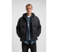 HUGO Chaqueta acolchada relaxed fit en denim negro con logos - StyleBowan254W1, 50546769 Negro S