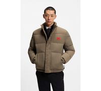 HUGO Chaqueta acolchada repelente al agua con insignia de logo - StyleBalto2541, 50547887 Marrón claro S