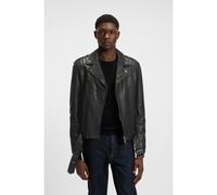 HUGO Chaqueta biker regular fit de piel de bisonte - StyleLowis-6, 50542108 Negro L
