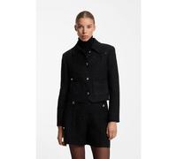 HUGO Chaqueta corta boxy fit de bou on lentejuelas - StyleAgesina, 50568508 Negro 40