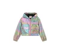 HUGO Chaqueta cortavientos iridiscente para niños con capucha y logo estampado - StyleG00404/Z9404A, G00404 Fantasía 156