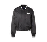 HUGO Cazadora bomber de estilo universitario en satén con acolchado para mayor comodidad - StyleFelax-1_B, 50563077 Negro XL