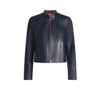 HUGO Chaqueta de piel slim fit holgada con cuello alzado - StyleLasari, 50555743 Azul oscuro XS