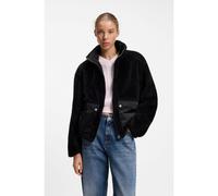 HUGO Chaqueta de imitación de piel con bolsillos cosidos en contraste - StyleFayla-1_B, 50563093 Negro M