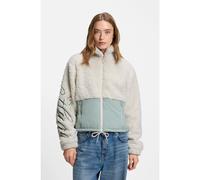 HUGO Chaqueta de peluche en bloques de color y con logo bordado - StyleFulver-1_B, 50546382 Natural XS