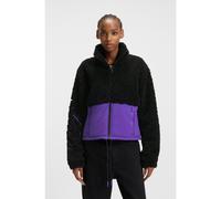 HUGO Chaqueta de peluche en bloques de color y con logo bordado - StyleFulver-1_B, 50546382 Negro S