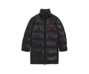 HUGO Chaqueta de plumón repelente al agua con ribete de logo - StyleMagnus2242_IN, 50536317 Negro XXL