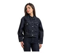 BOSS Cazadora de estilo camionero regular fit en tejido vaquero con acabado lavado - StyleC_BOMBER TRUCKER 1.0, 50552464 Azul oscuro L