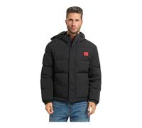 Hugo- Chaqueta negra de hombre con cuello coreano- Jackets- Hombre- Negro- L- Chaqueta negra de hombre con cuello coreano