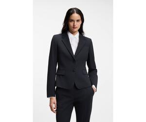 HUGO Chaqueta recta en tejido elástico con solapas descendentes - StyleAredana, 50516131 Azul oscuro 40